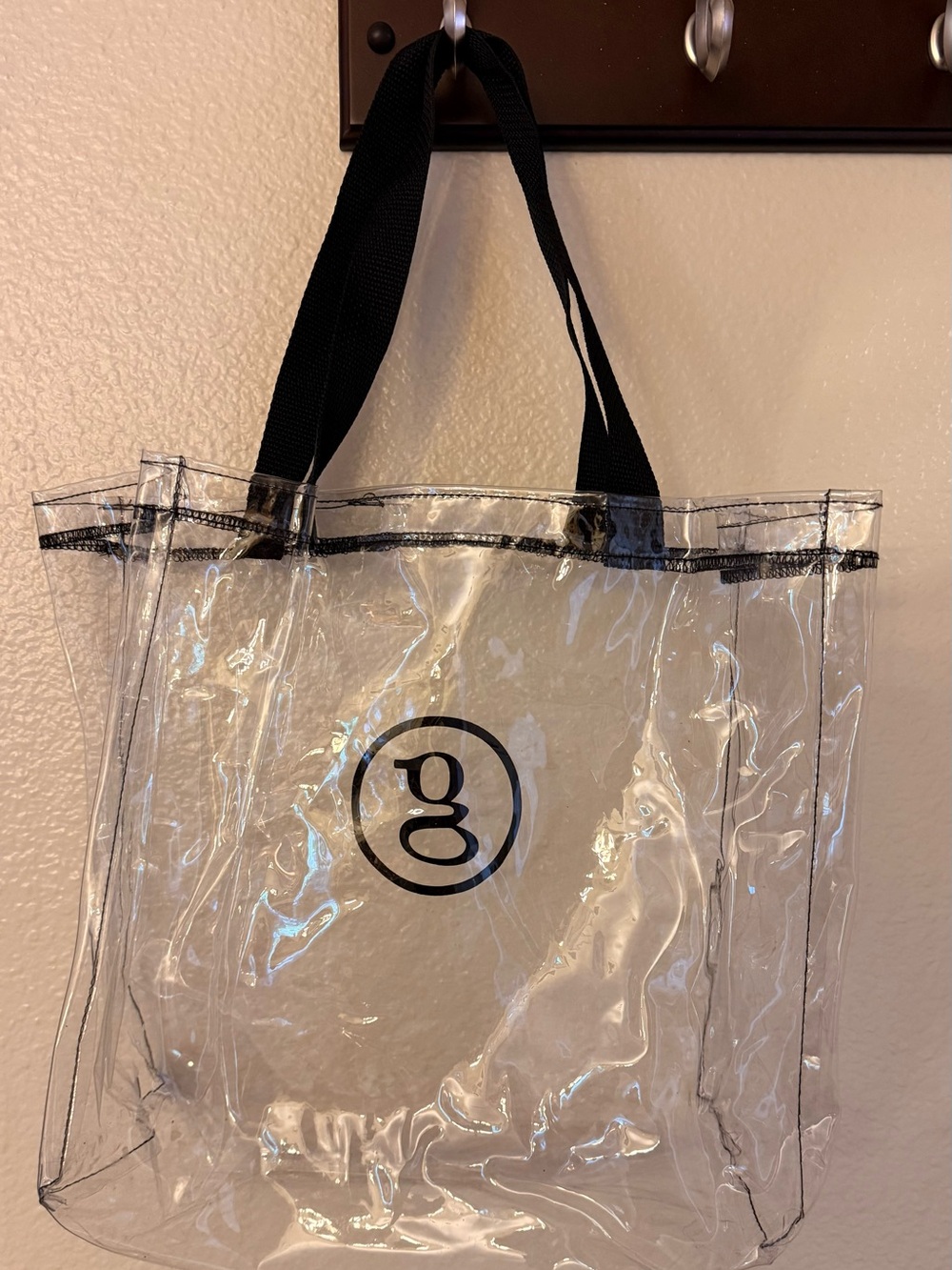Garth Brooks last tour Clear Tote Bag with Black Handles and Logo